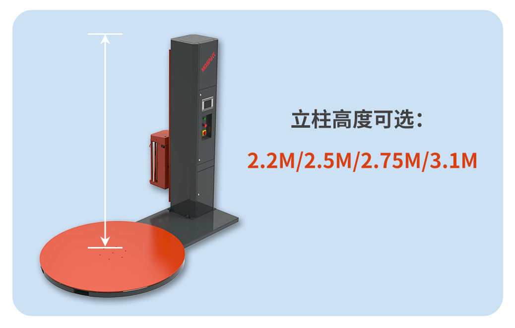 美奇斯托盤纏繞機(jī)，省膜！省人?。∈⌒模。。?圖6)